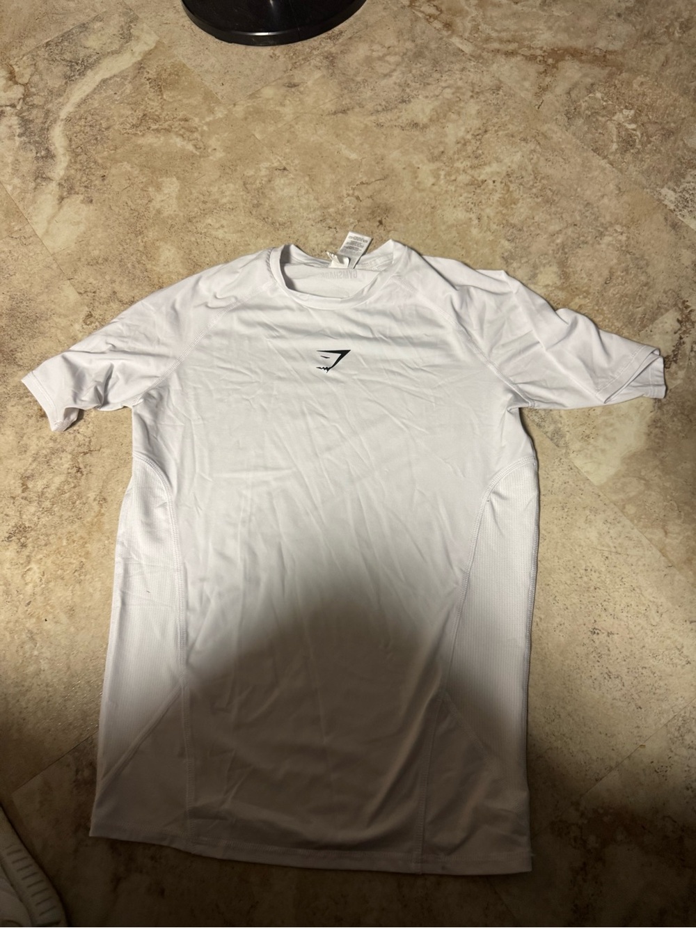 Gymshark White Short Sleeve Performance Tee